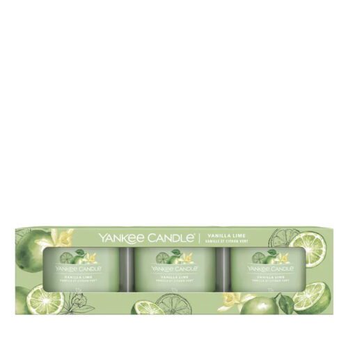 Coffret Vela Votive Copo Vanilla Lime Yankee Candle