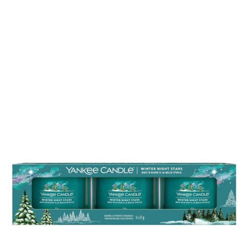 Coffret Vela Votive Copo Winter Night Stars Yankee Candle