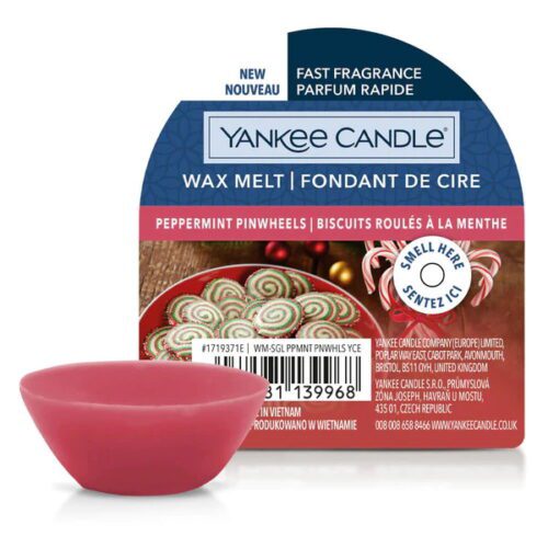 Cera Perfumada Wax Melt Peppermint Pinwheels Yankee Candle