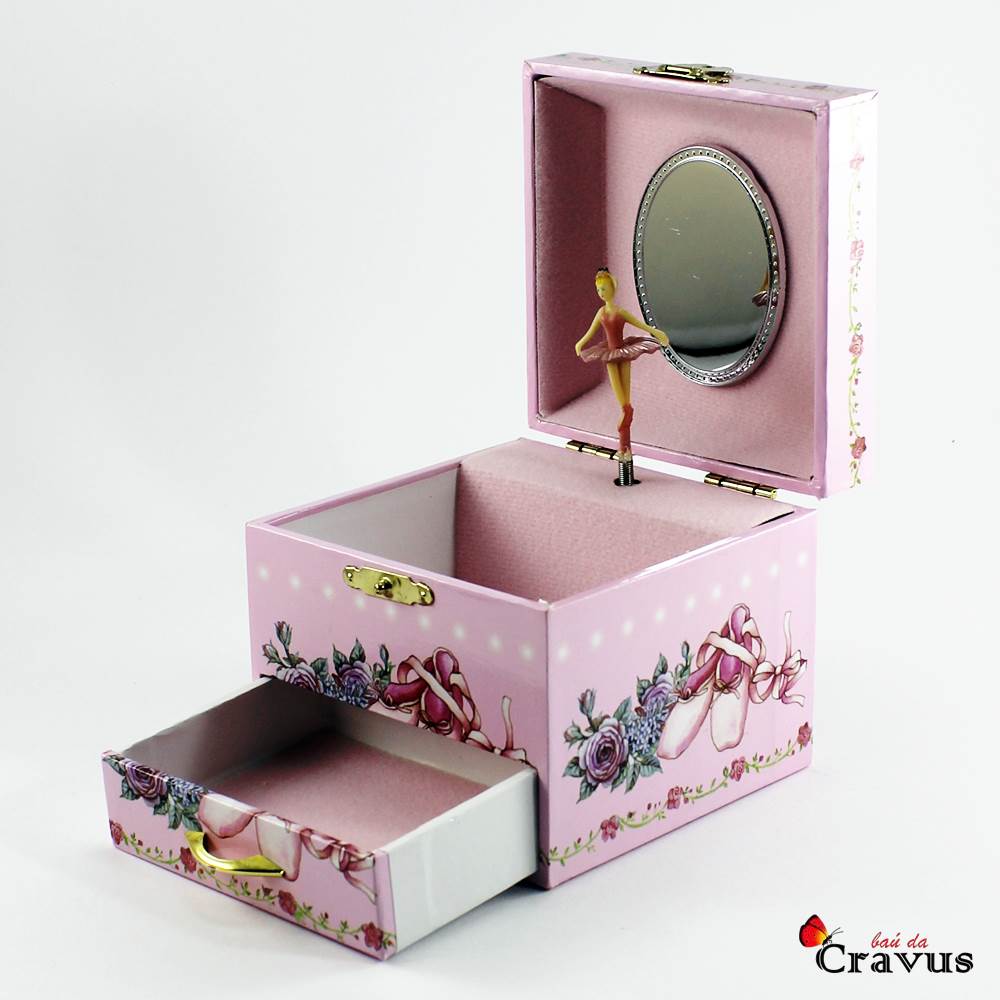 Caixa Música Cubo sapatos bailarina