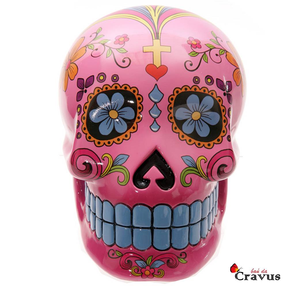 Mealheiro-Caveira-Mexicana-20cm-Rosa-01