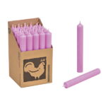 Vela de Castiçal Cónica Lilás Pastel