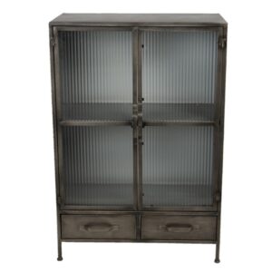 Armário de Metal com Acabamento Vidro