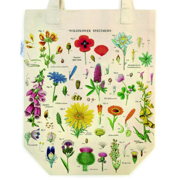Tote Bag Cavallini 33×40.5cm Wildflowers
