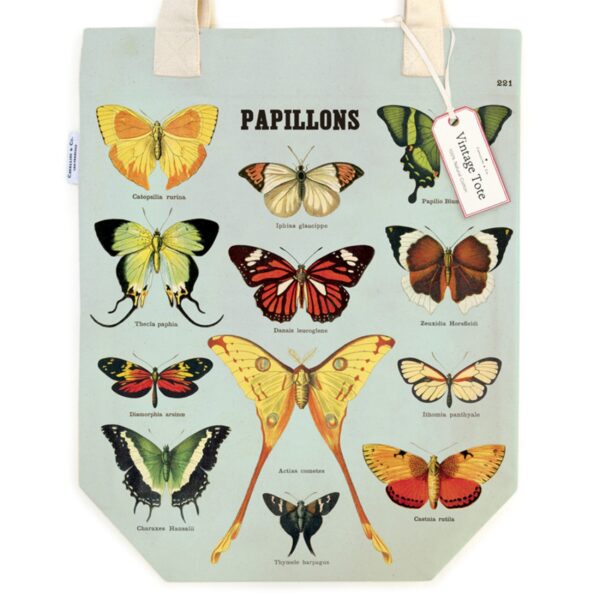 Tote Bag Cavallini 33×40.5cm Butterflies