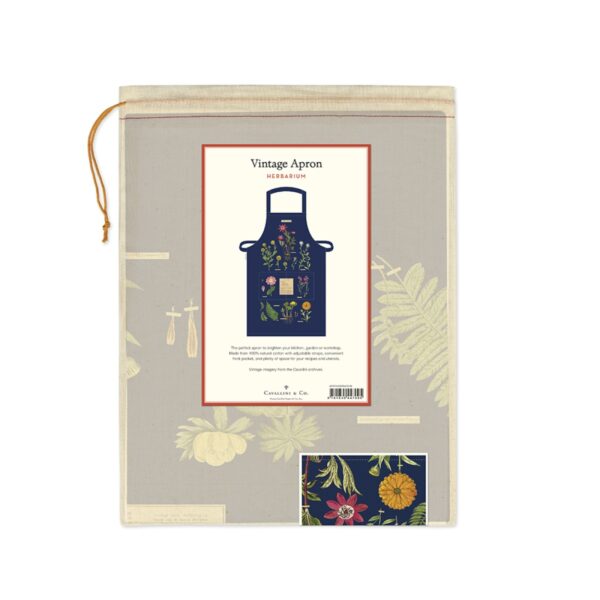 Avental Vintage Herbarium Cavallini & Co.