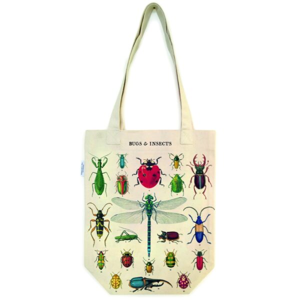 Tote Bag Cavallini 33x40.5cm Bugs & Insects