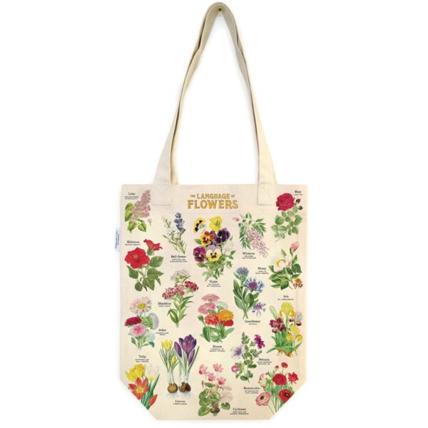 Tote Bag Cavallini 33×40.5cm Language Of Flowers