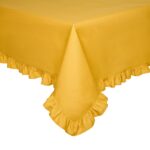 Toalha de Mesa com Folhos (150x260 + 6cm)