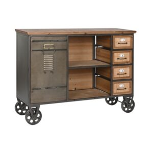 Cômoda Home Spirit com acabamento vintage (104 × 34 × 76,5 cm)