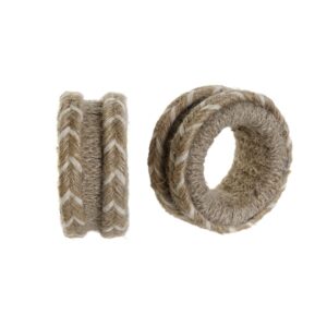 Anéis para Guardanapos em Corda Natura com Detalhes Decorativos