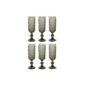 Taça Vidro 7x7x22 150ml Cinzento