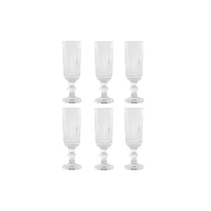 Taça Vidro 6x6x18.5 160ml com Textura