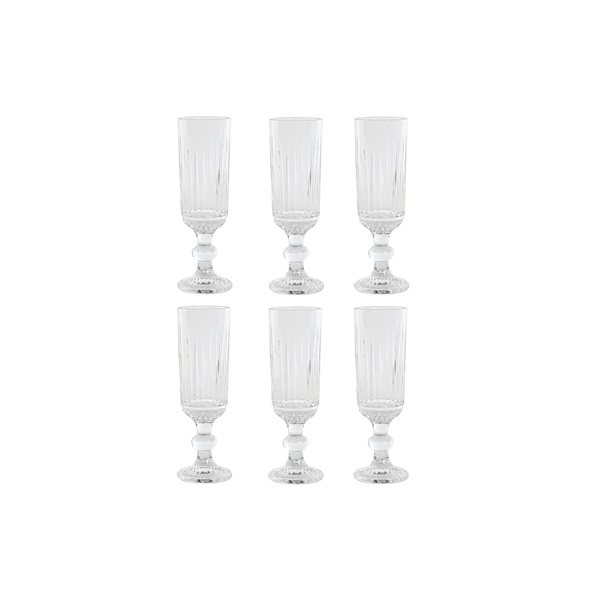 Taça Vidro 6x6x18.5 160ml com Textura