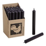 Vela de Castiçal Cónica Preta