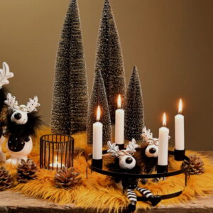 Vela de Castiçal Cónica Branca