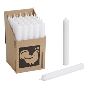 Vela de Castiçal Cónica Branca