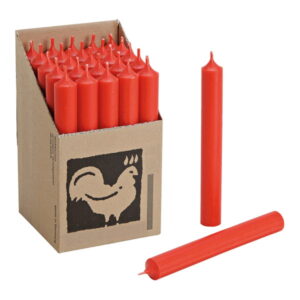 Vela de Castiçal Cónica Vermelha