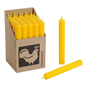 Vela de Castiçal Cónica Amarela