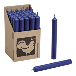 Vela de Castiçal Cónica Azul Escuro