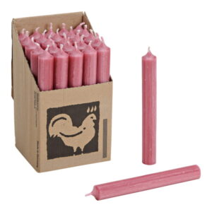 Vela de Castiçal Cónica Rosa Antigo