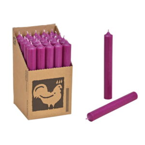 Vela de Castiçal Cónica Ameixa