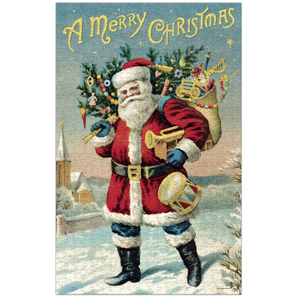 Puzzle Cavallini 500 pçs 35X55cm Santa Claus