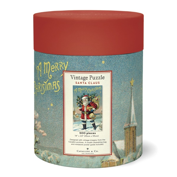 Puzzle Cavallini 500 pçs 35X55cm Santa Claus