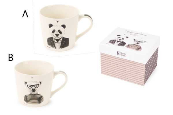 Caneca Amigos- Panda