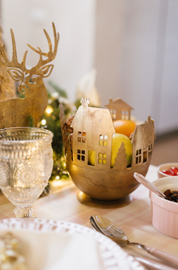 Porta-vela Casinha de Inverno