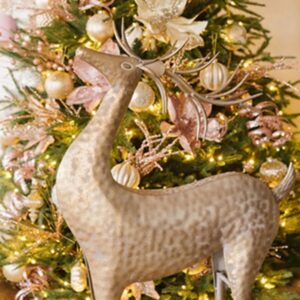 Rena Decorativa em Metal Dourado- 119,5cm