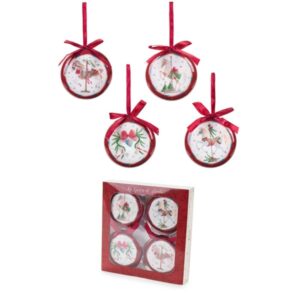 Caixa com 4 Bolas de Natal Carrossel