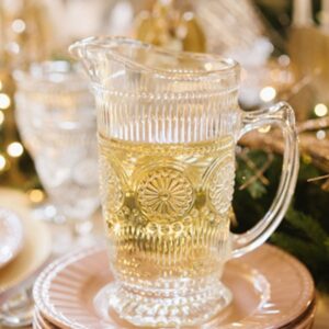 Jarro Natalício em Vidro com Detalhes