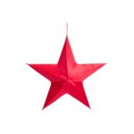 Estrela em Veludo Vermelho 135 cm