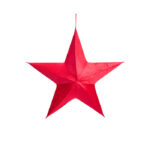 Estrela em Veludo Vermelho 150 cm
