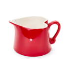 Jarro de leite em formato coração