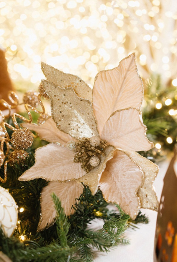 Flor de Natal Cor Champanhe