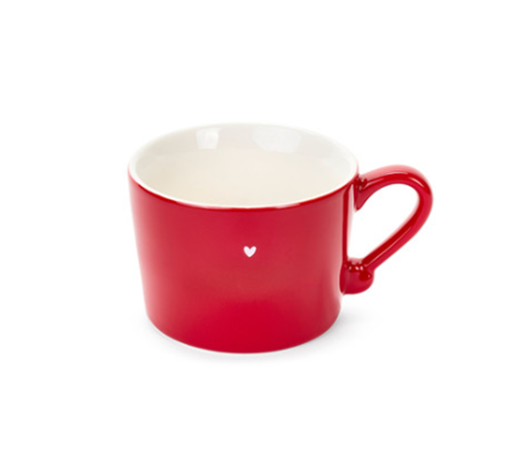 Caneca Vermelha Detalhe Coração 350 ml