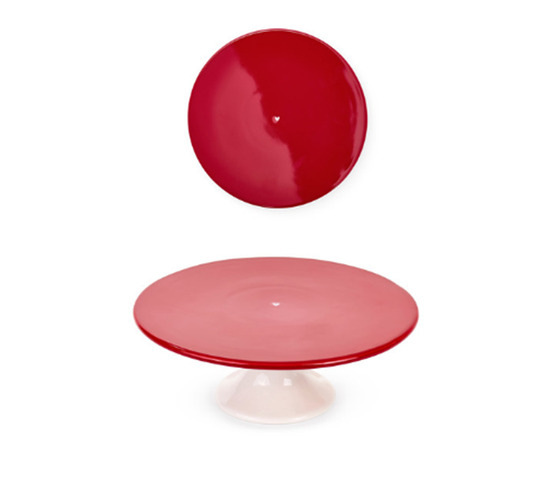 Prato de Bolo com Coração