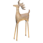 Rena Decorativa em Metal Dourado- 87,5 cm