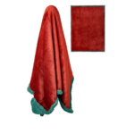 Manta Sherpa Vermelho e Verde