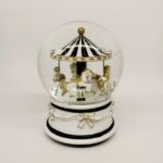 Globo Carrossel Musical Preto e Branco