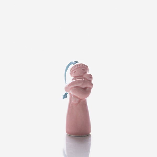 Rosa Malva - Santo António de bolso Rosa