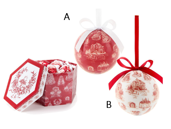 Bola de Natal com Caixa Bola de Natal com Caixa