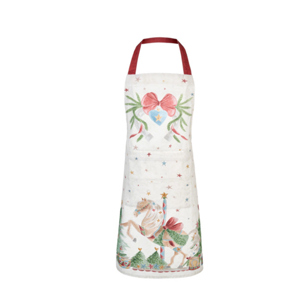 Avental de Natal Carrossel 60x90 cm