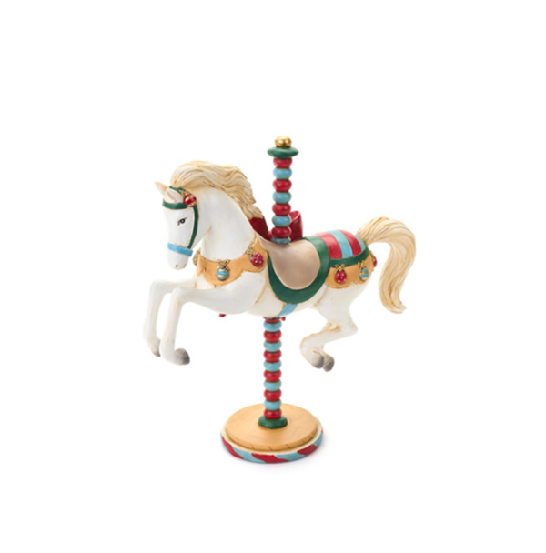 Cavalo Decorativo Edição Natal (25x8,5x26 cm)