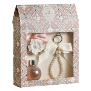 Coffret Matilde M.: Difusor Thé de Fête + Porta-chaves Pérolas Fête Nacrée
