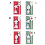 Conjunto Formas de Biscoito + Espátula- Edição Natal