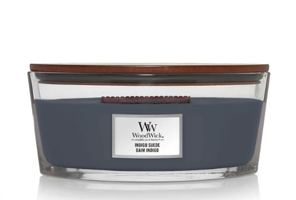 Vela Elipse Indigo Suede Woodwick
