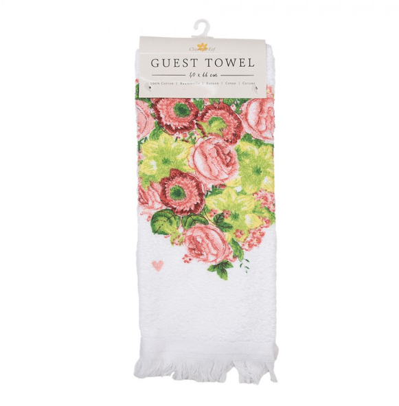 Pano Turco em Algodão com Coração 40 x 66 cm